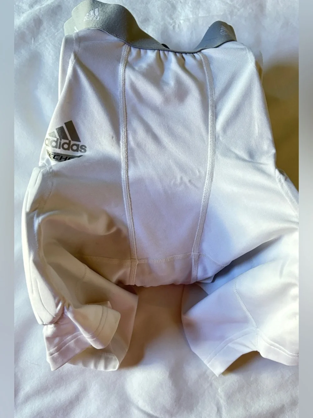Adidas Techfit Padded Shorts Compression White S Football Girdle